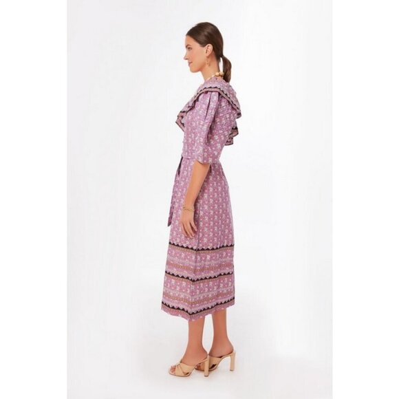 💕SEA NEW YORK💕 Perry Border One-Shoulder Dress ~ Lilac XS NWT - Picture 4 of 16